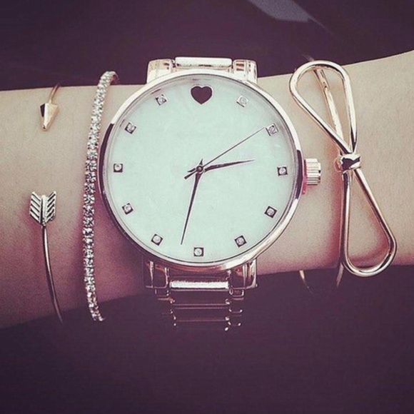 Jewelry - Bow & Arrow Rhinestone Sparkle Bangle Bracelets
